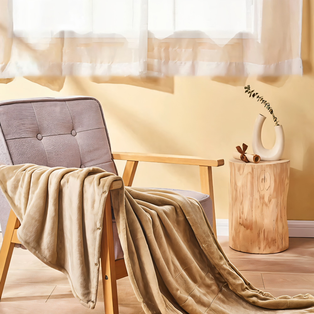 ThermiLuxe - Ultra-weiche USB-Heizdecke aus Fleece