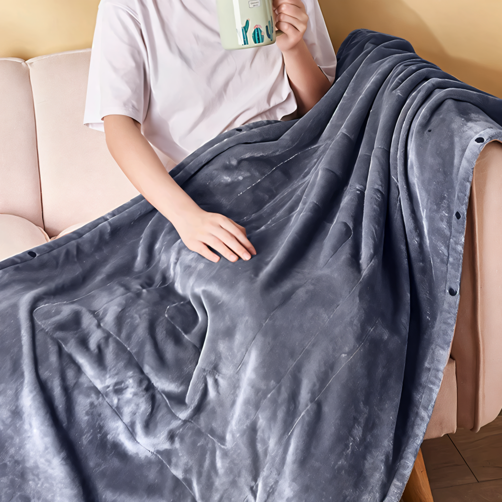 ThermiLuxe - Ultra-weiche USB-Heizdecke aus Fleece