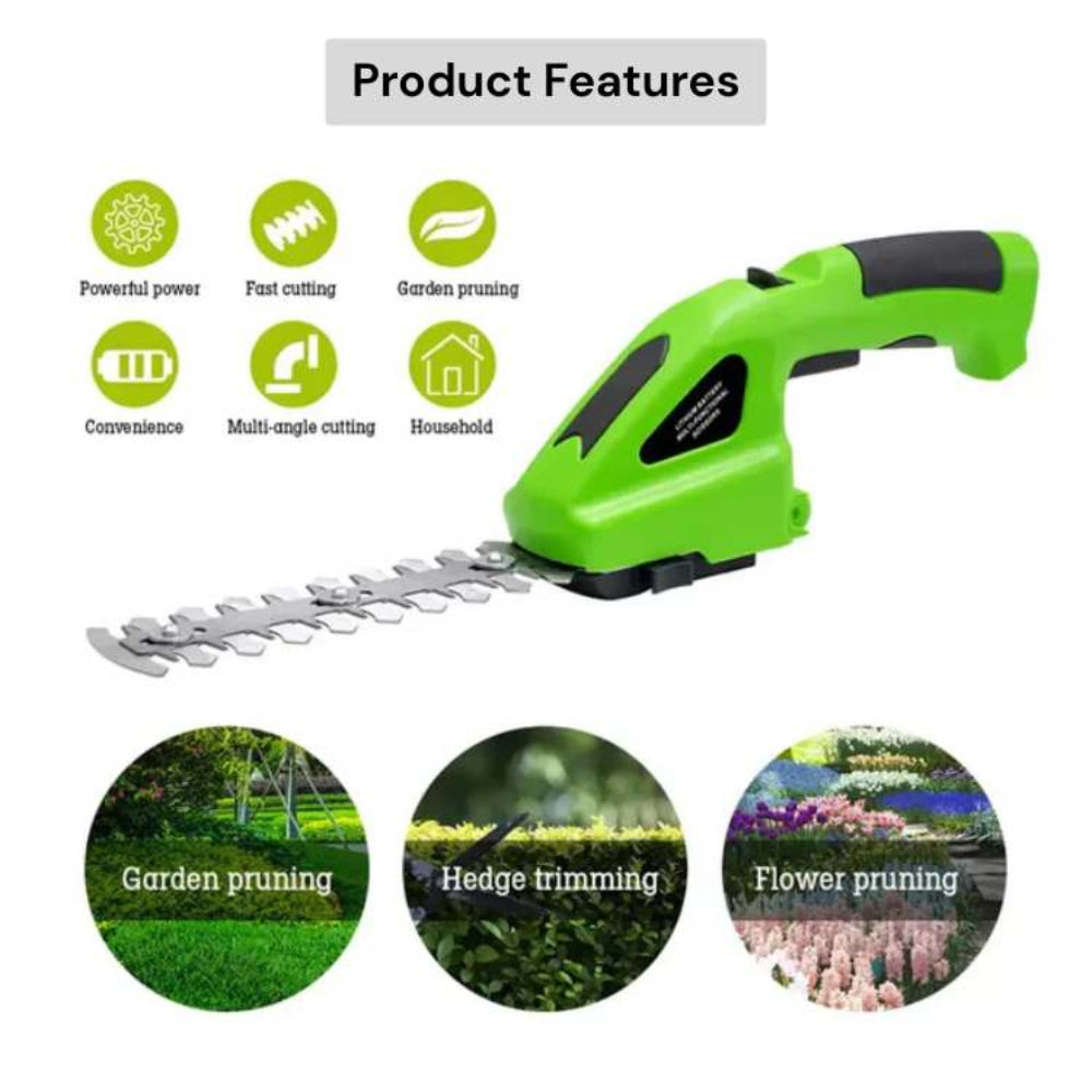 TrimSwift - Schnurloser 2-in-1-Gartentrimmer