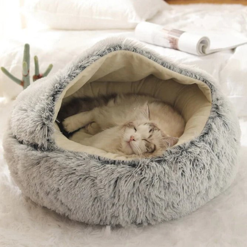 Cozy Nest Bed for Cats and Small Dogs – Orthopedic Plush Pet Bed with Non-Slip Base 7