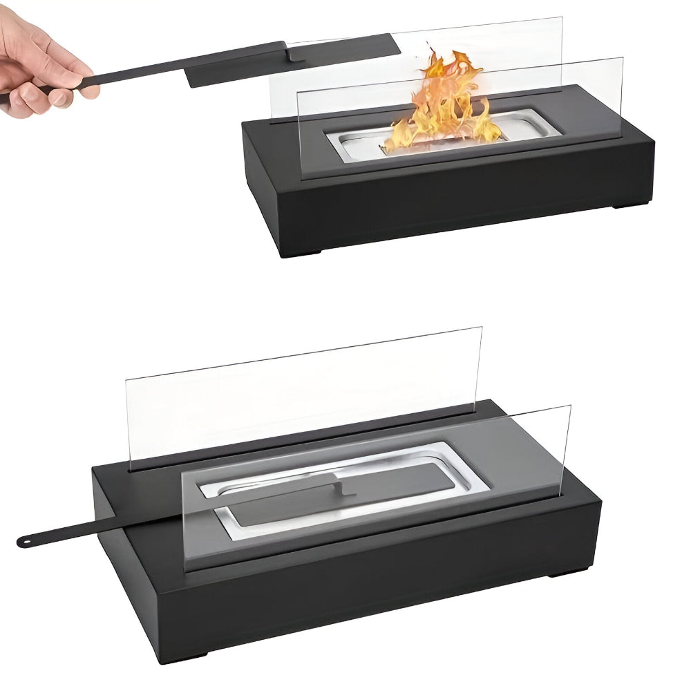 Portable Mini Tabletop Fireplace with Heat-Resistant Glass – Ideal for Indoor and Outdoor Use 10