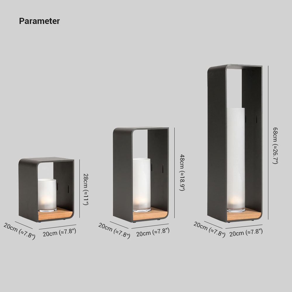 Raynos - Minimalistische Metall-LED-Bodenleuchte für den Außenbereich