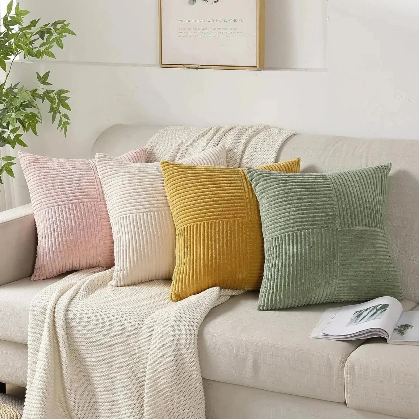 Luxurious Velvet Pillow Covers – Soft and Elegant for Sofa and Bed, 45cm x 45cm 6