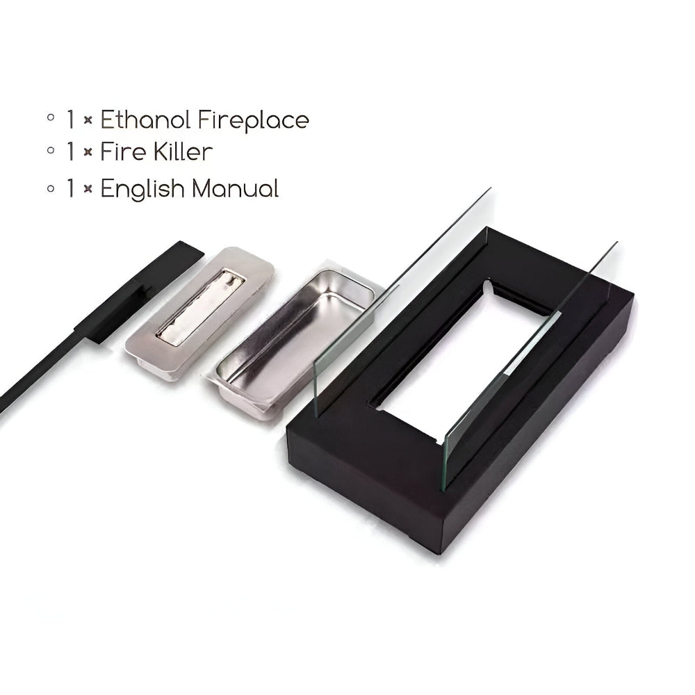 Portable Mini Tabletop Fireplace with Heat-Resistant Glass – Ideal for Indoor and Outdoor Use 8