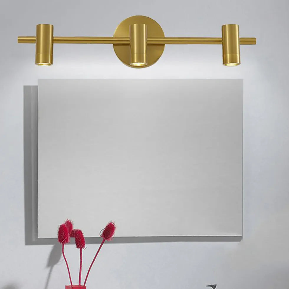 Minimalist Wall Sconce with Gold Accents – Modern Cylindrical Design for Living Room and Bedroom 4