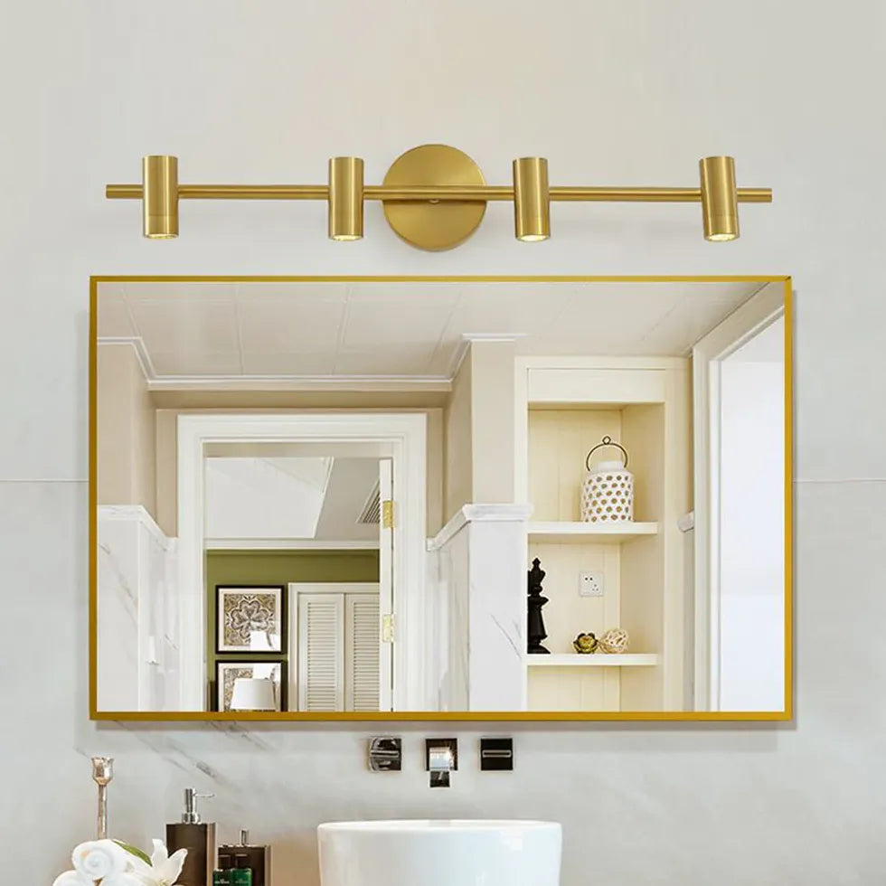 Minimalist Wall Sconce with Gold Accents – Modern Cylindrical Design for Living Room and Bedroom 5