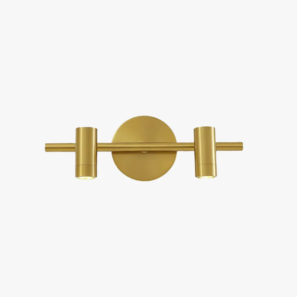 Minimalist Wall Sconce with Gold Accents – Modern Cylindrical Design for Living Room and Bedroom 8