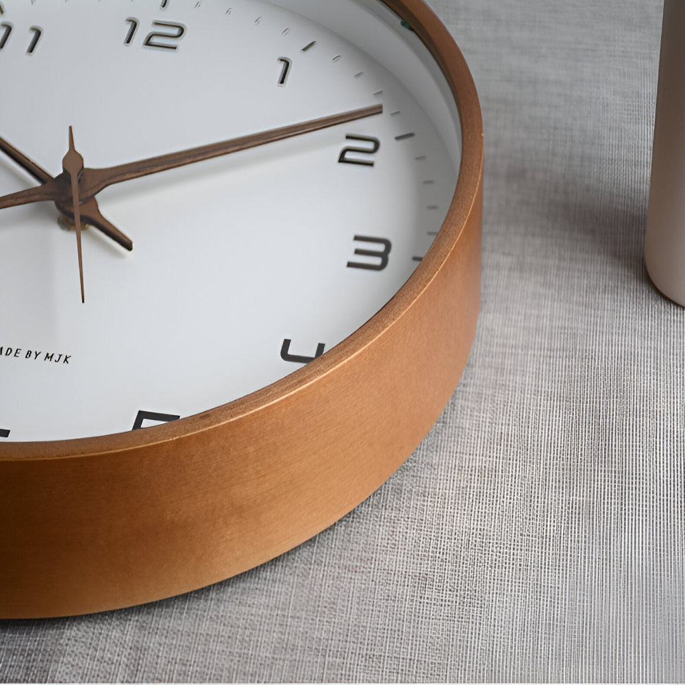 Nordic Design Silent Wall Clock – 30 cm Minimalist Wooden Clock for Home and Office 8
