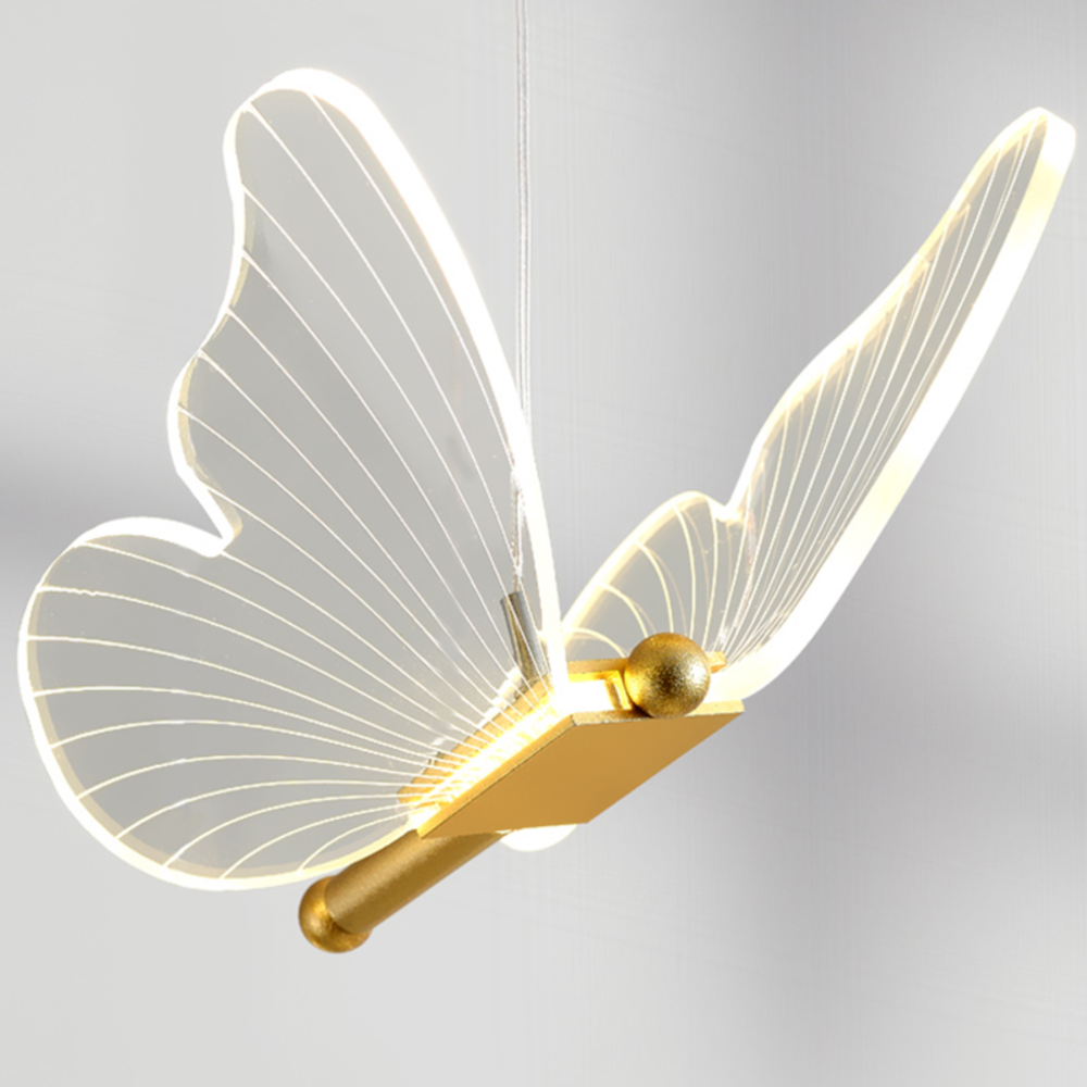 Modern LED Pendant Light with Adjustable 3-Color Lighting – Butterfly Design for Contemporary Spaces 5