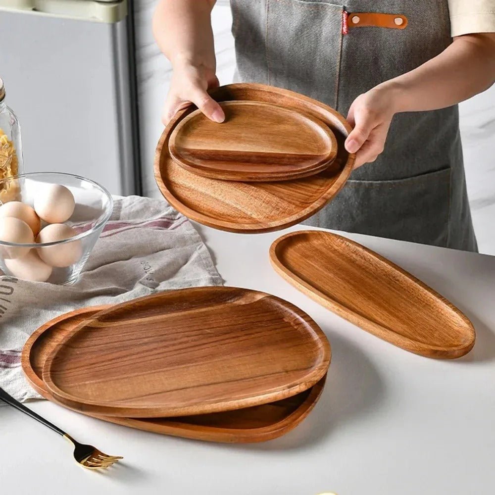 RoyalServe - Serviertablett-Set aus Akazienholz