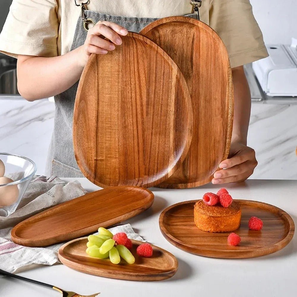 RoyalServe - Serviertablett-Set aus Akazienholz