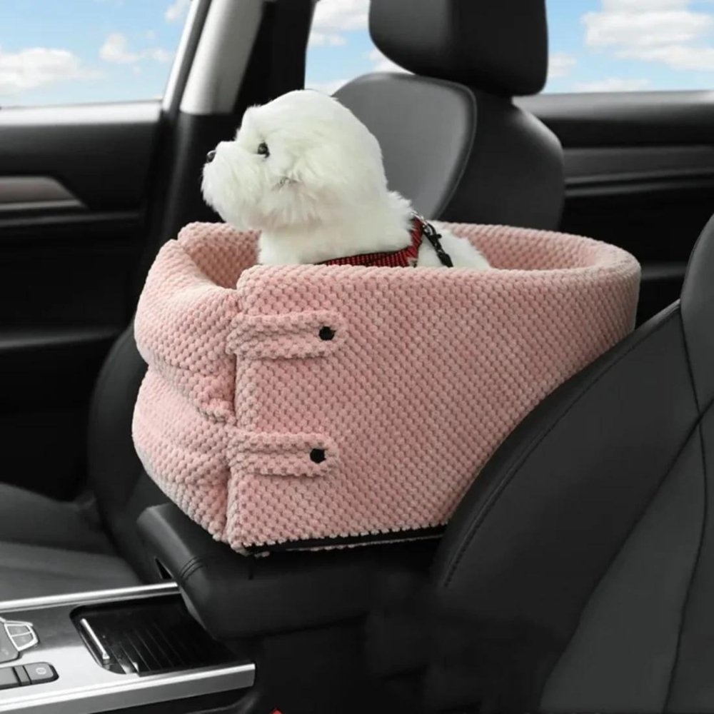 RideNest - Plüsch & sicherer Autositz für kleine Hunde