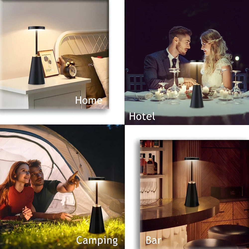 Smart Touch 3-Farben Drahtlose Tischlampe - Anpassbare Beleuchtung für jede Stimmung