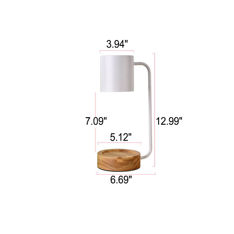 Yunari - Minimalistische Tischlampe aus schmelzendem Wachs