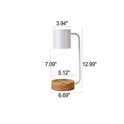 Yunari - Minimalistische Tischlampe aus schmelzendem Wachs