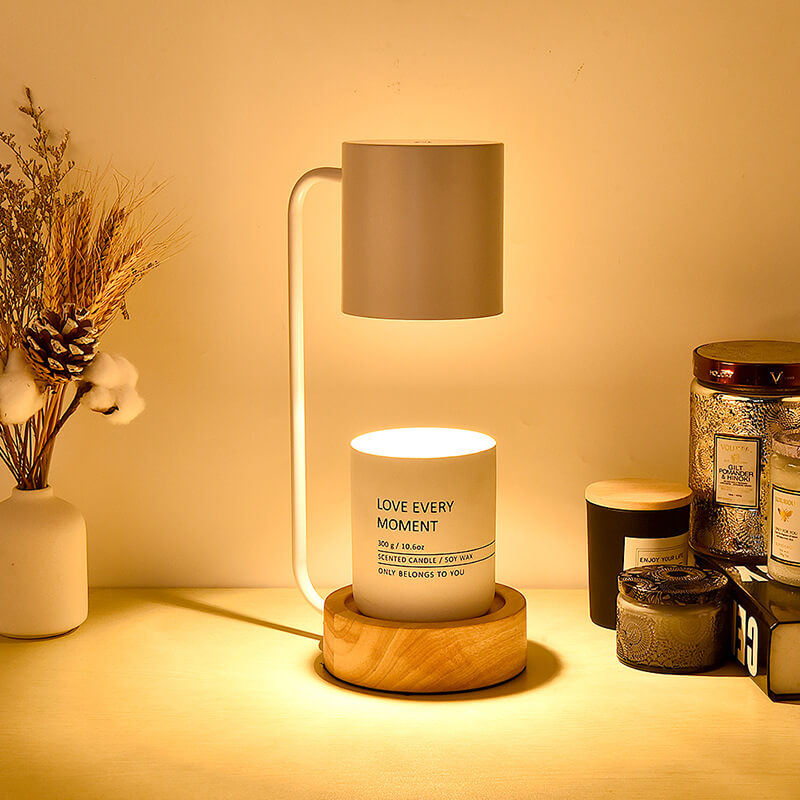 Yunari - Minimalistische Tischlampe aus schmelzendem Wachs