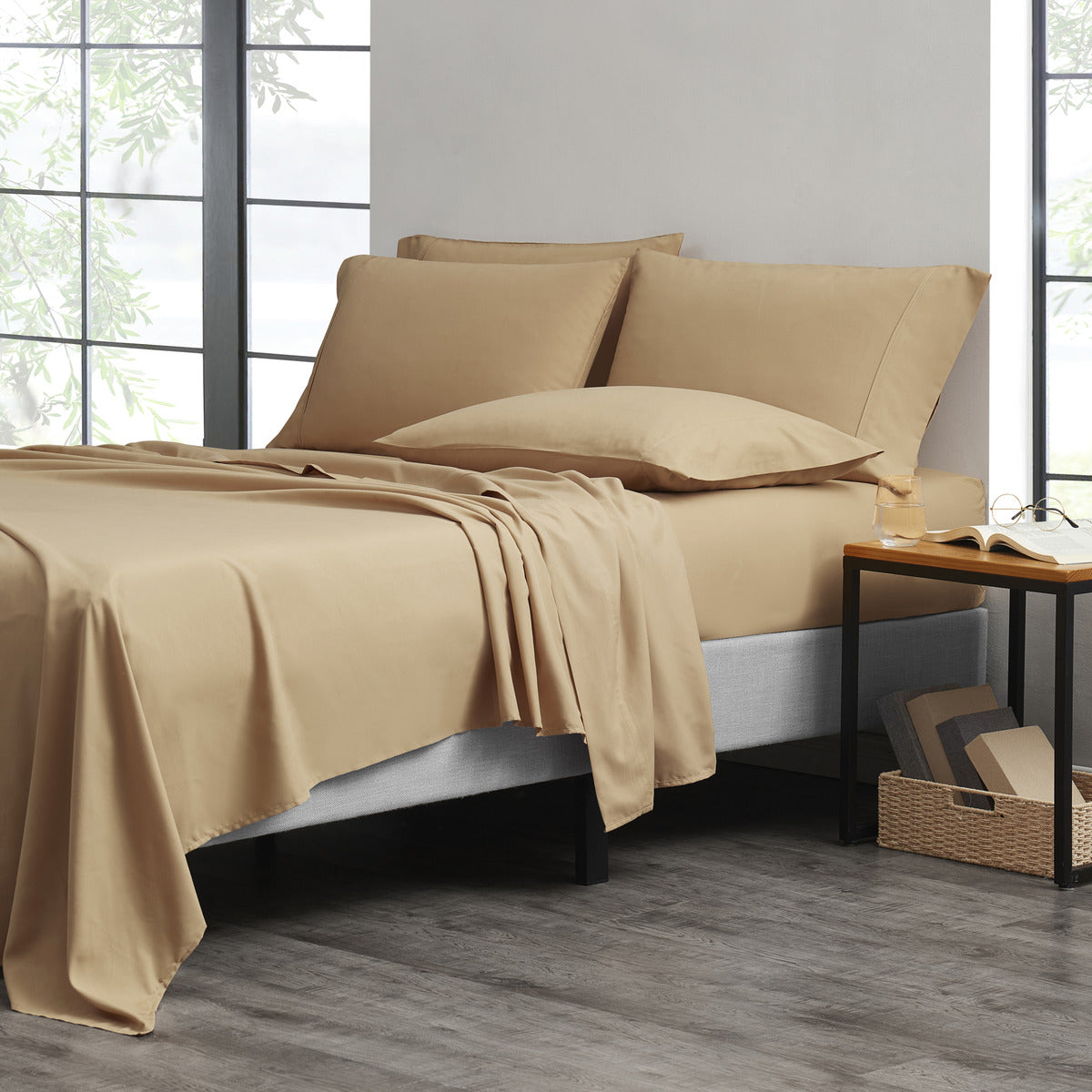 Luxurious Cooling Bamboo Viscose Sheet Set – Breathable, Hypoallergenic, and Moisture-Wicking 7