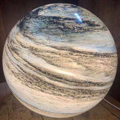 Elegant Glass Moon Lamp with 16 LED Colors – USB Powered Decorative Lighting for Home and Meditation 9