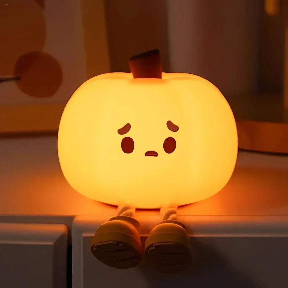 Soft and Squishy Night Light for Kids – Rechargeable Silicone Bedside Lamp with Touch Control 15