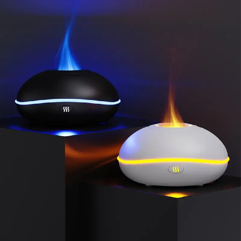 Modern USB Humidifier and Aroma Diffuser with Flame Effect Light – Compact Ultrasonic Design 3