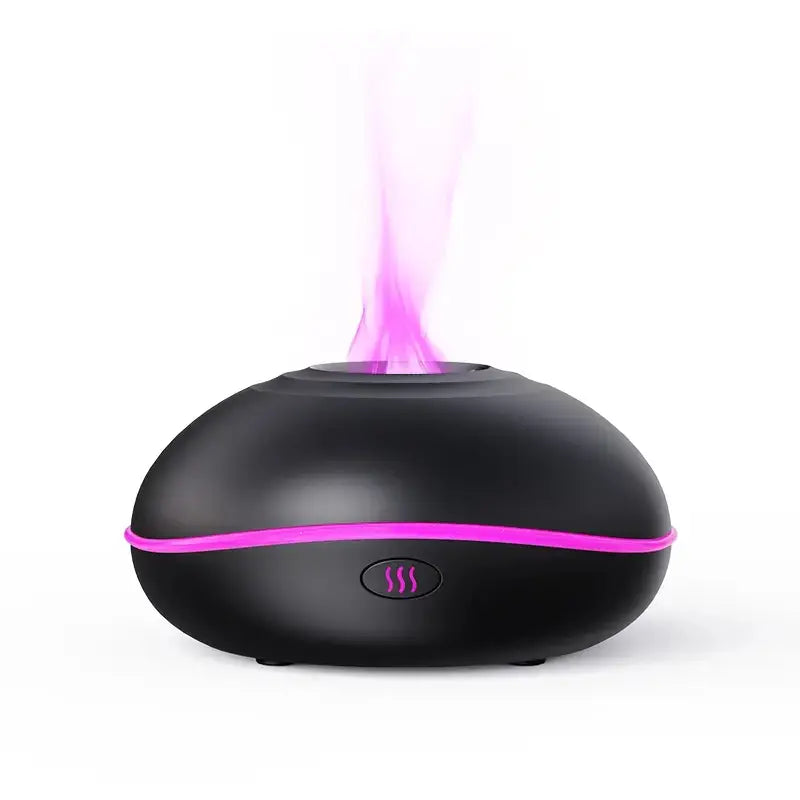 Modern USB Humidifier and Aroma Diffuser with Flame Effect Light – Compact Ultrasonic Design 6