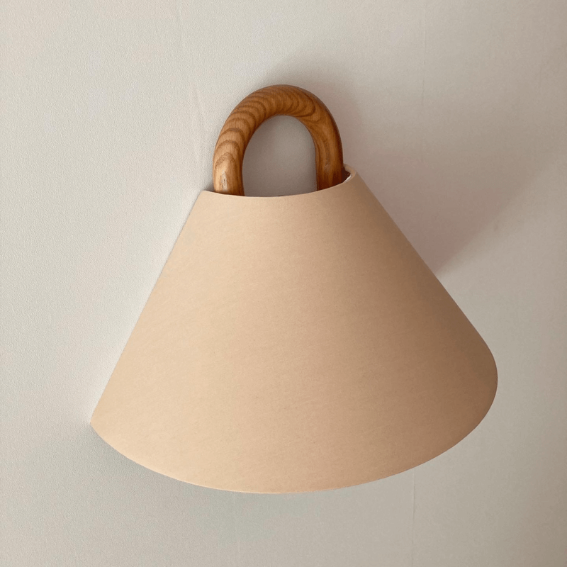 Wall Sconce Light Fixture in Solid Wood – Elegant Half-Moon Design for Cozy Ambiance 23