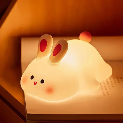 Soft and Squishy Night Light for Kids – Rechargeable Silicone Bedside Lamp with Touch Control 6