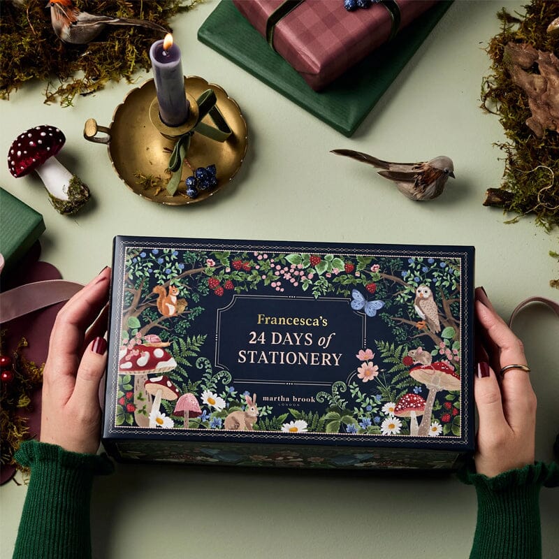 24-Day Writing Stationery Advent Calendar – Enchanted Winter Forest Theme with Unique Gifts 2