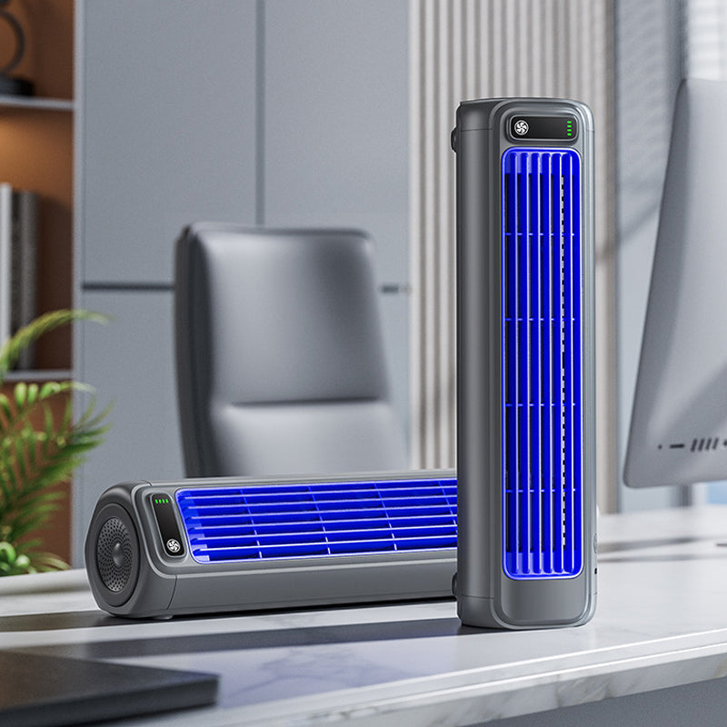 Wireless Rechargeable Fan with 2000mAh Battery – Portable Air Cooler for Desk and Wall Mount 4