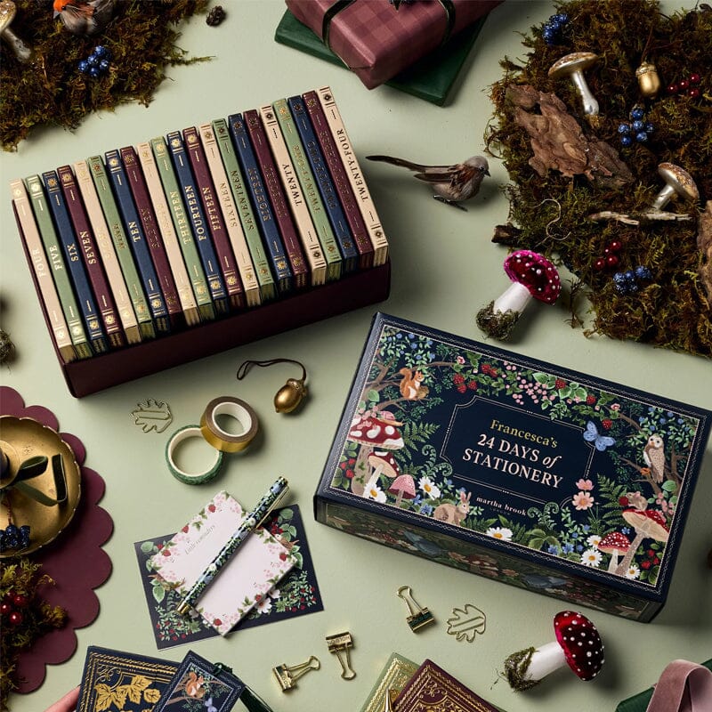 24-Day Writing Stationery Advent Calendar – Enchanted Winter Forest Theme with Unique Gifts 8