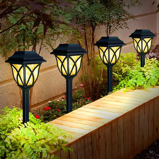 2-teiliges Solar-LED-Gartenbeleuchtungsset - Auto On/Off
