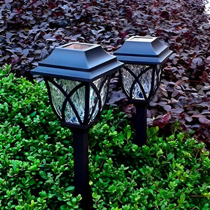 2-teiliges Solar-LED-Gartenbeleuchtungsset - Auto On/Off