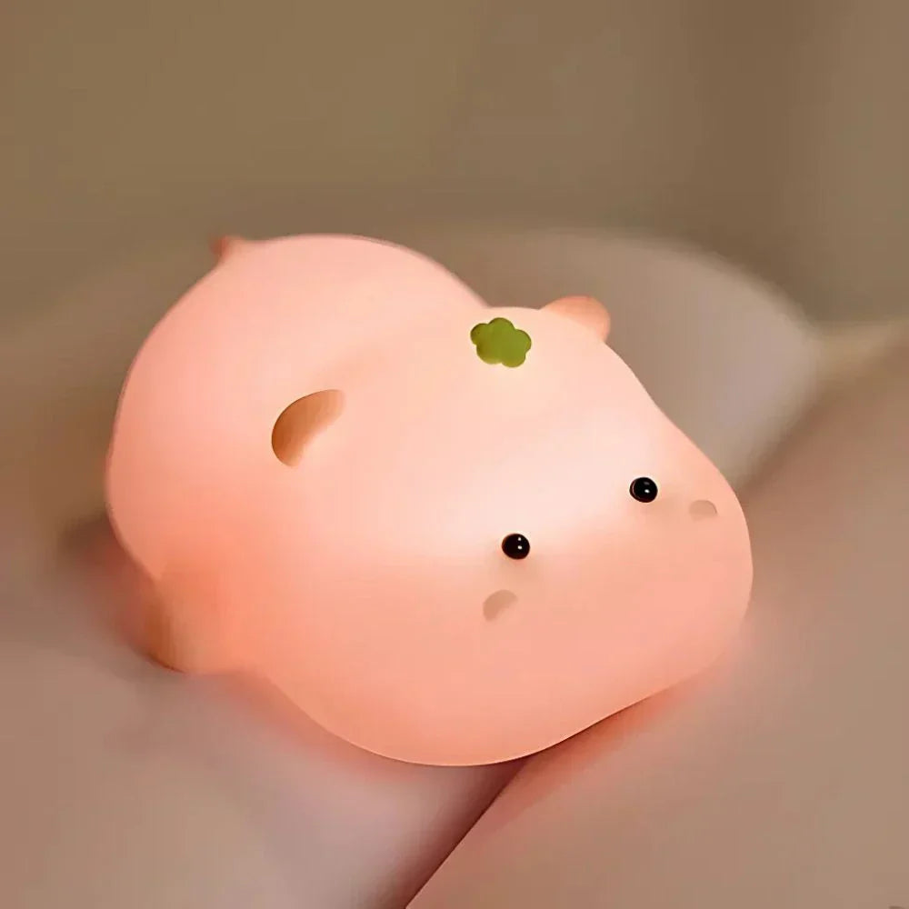 Soft and Squishy Night Light for Kids – Rechargeable Silicone Bedside Lamp with Touch Control 7