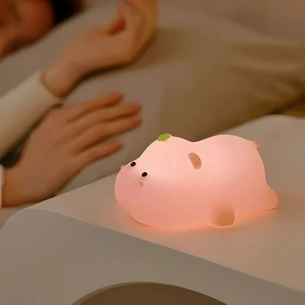 Soft and Squishy Night Light for Kids – Rechargeable Silicone Bedside Lamp with Touch Control 19