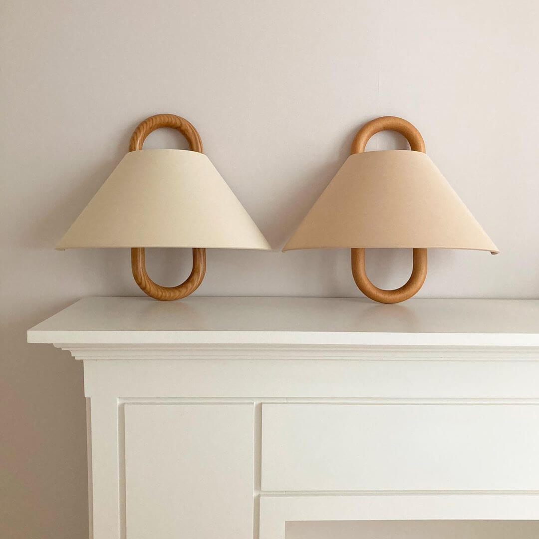 Wall Sconce Light Fixture in Solid Wood – Elegant Half-Moon Design for Cozy Ambiance 26