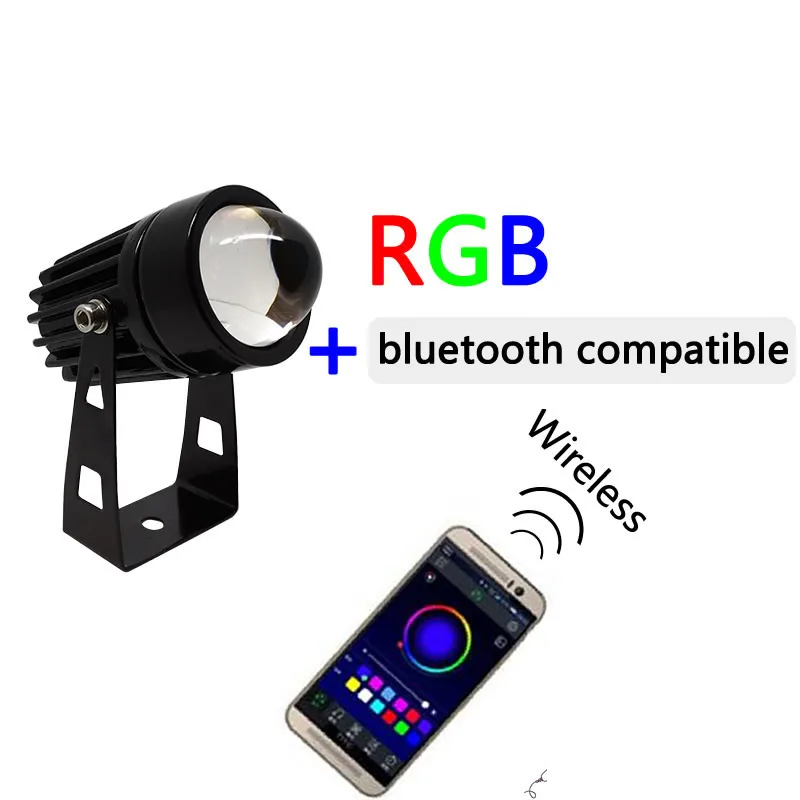 Vionix - RGB-LED-Außenstrahler mit Fernbedienung