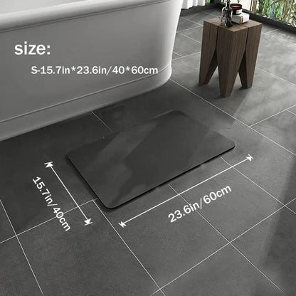 Minimalist Diatomaceous Earth Bath Mat - Quick-Drying, Non-Slip, Eco-Friendly Design 5