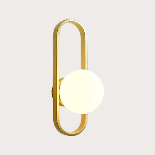 Modern LED Wall Light with Frosted Glass Shade – Up & Down Lighting with Touch Switch 1