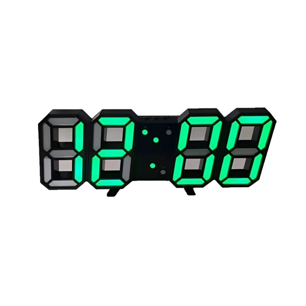 3D LED Digital Wanduhr - Futuristisches Design für moderne Räume