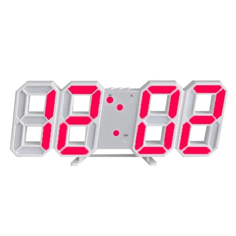 3D LED Digital Wanduhr - Futuristisches Design für moderne Räume