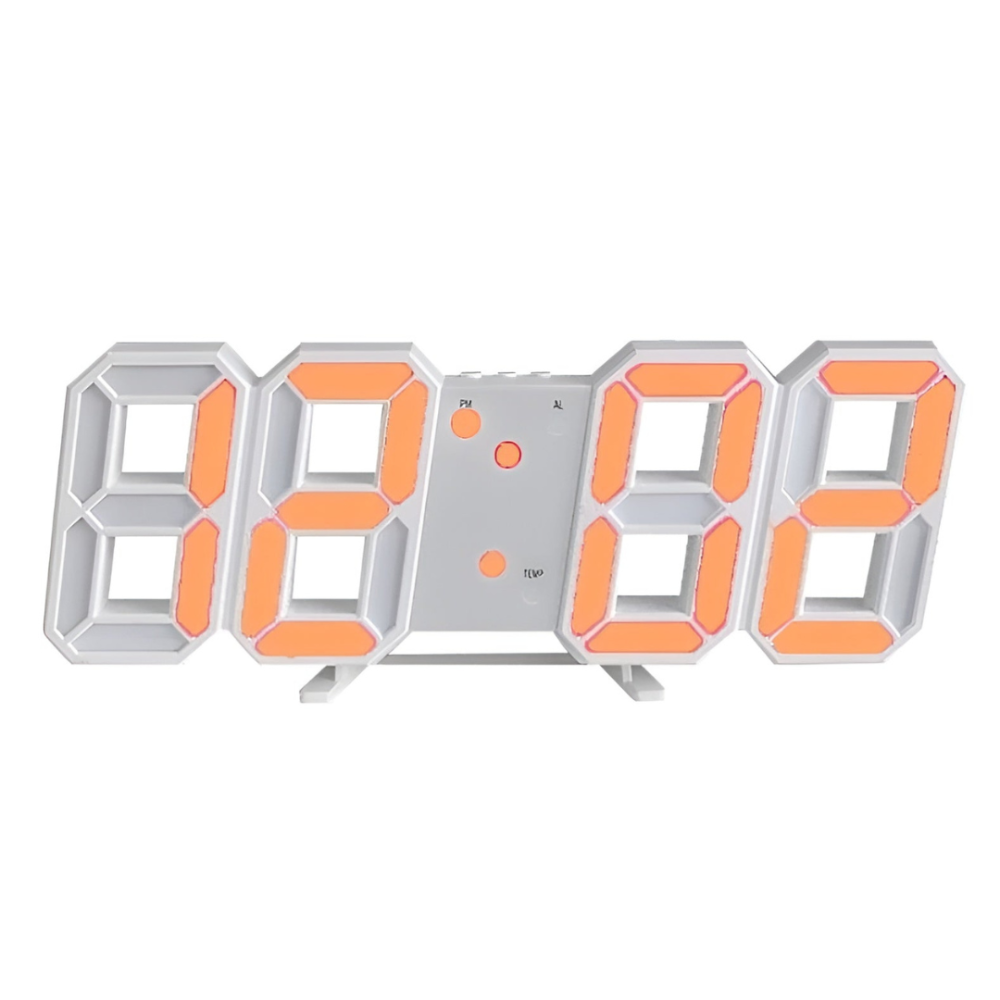 3D LED Digital Wanduhr - Futuristisches Design für moderne Räume