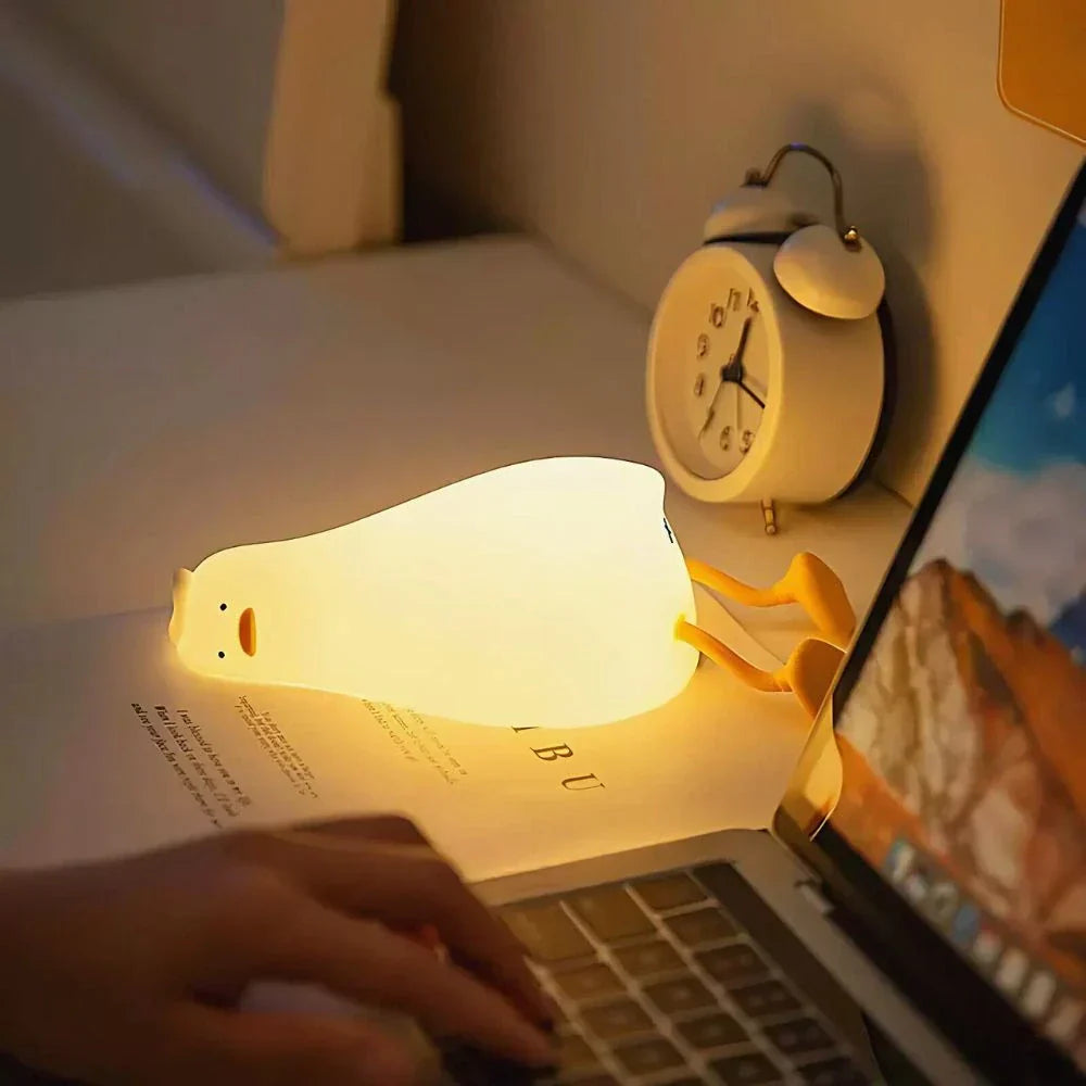 Soft and Squishy Night Light for Kids – Rechargeable Silicone Bedside Lamp with Touch Control 11