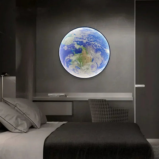 Slim LED Wall Light with Dimmable Function and Remote Control – Modern Iron Design 1