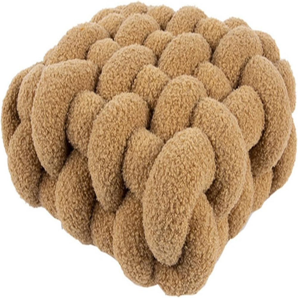 Nordic Knot Design Plush Pillow – Soft Cotton-Filled Cushion for Home Decor 9