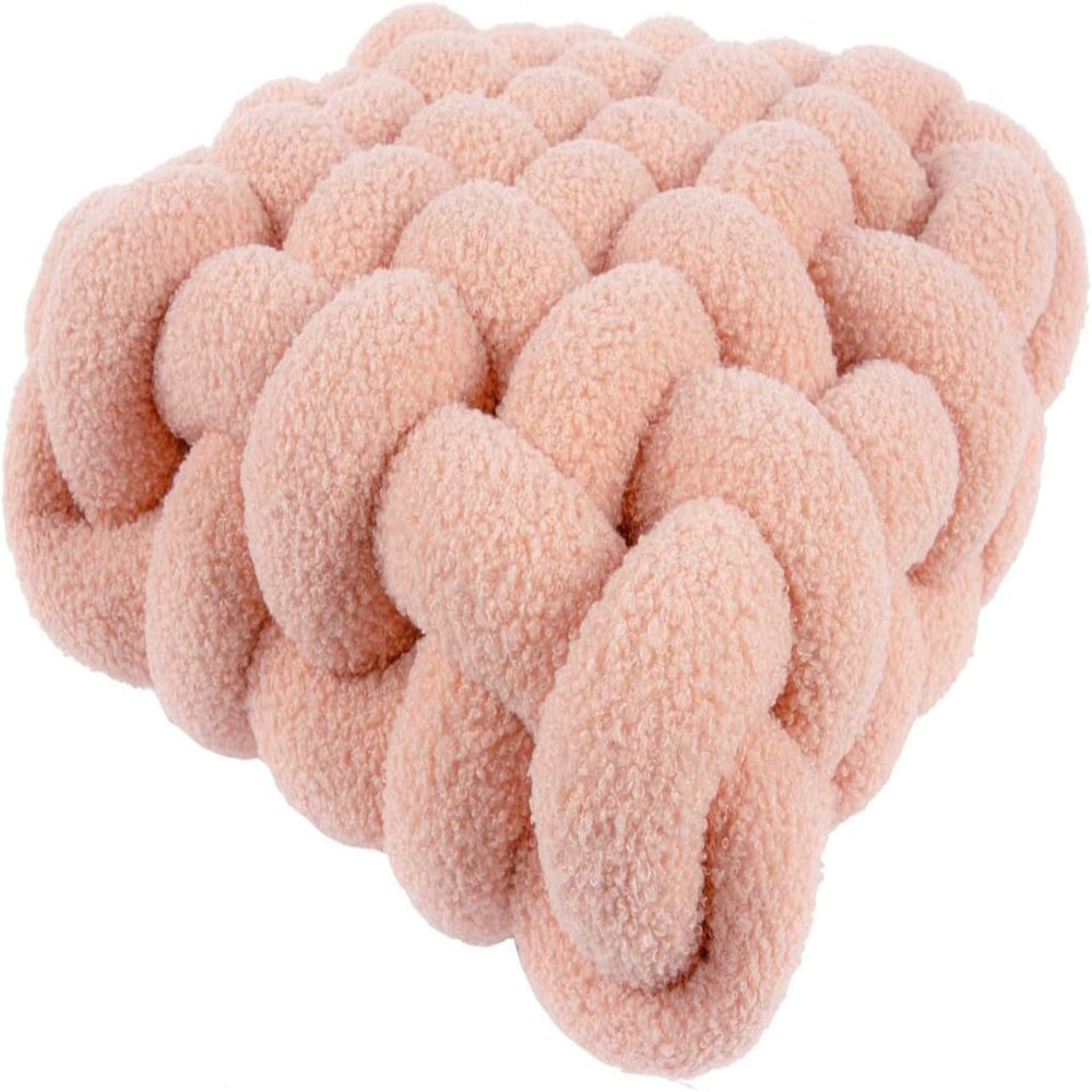 Nordic Knot Design Plush Pillow – Soft Cotton-Filled Cushion for Home Decor 10