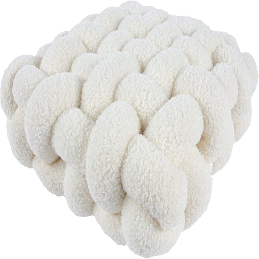 Nordic Knot Design Plush Pillow – Soft Cotton-Filled Cushion for Home Decor 8