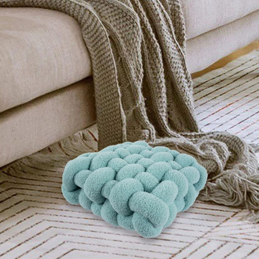 Nordic Knot Design Plush Pillow – Soft Cotton-Filled Cushion for Home Decor 11