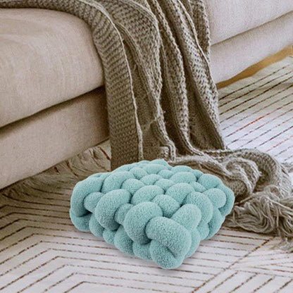 Nordic Knot Design Plush Pillow – Soft Cotton-Filled Cushion for Home Decor 11