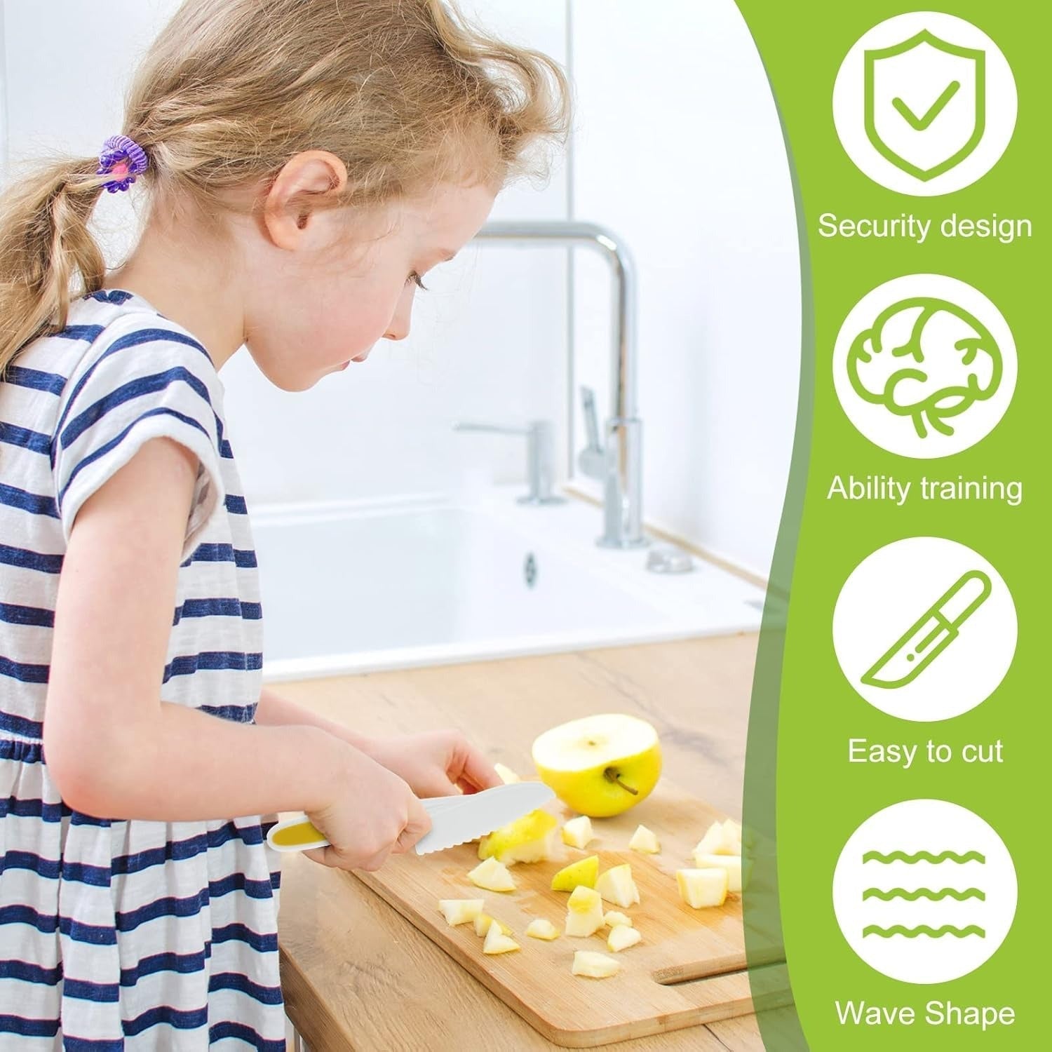 MiniChef Kids Kitchen Playset – Realistic Wooden Cooking Utensils and Food for Creative Role Play 4