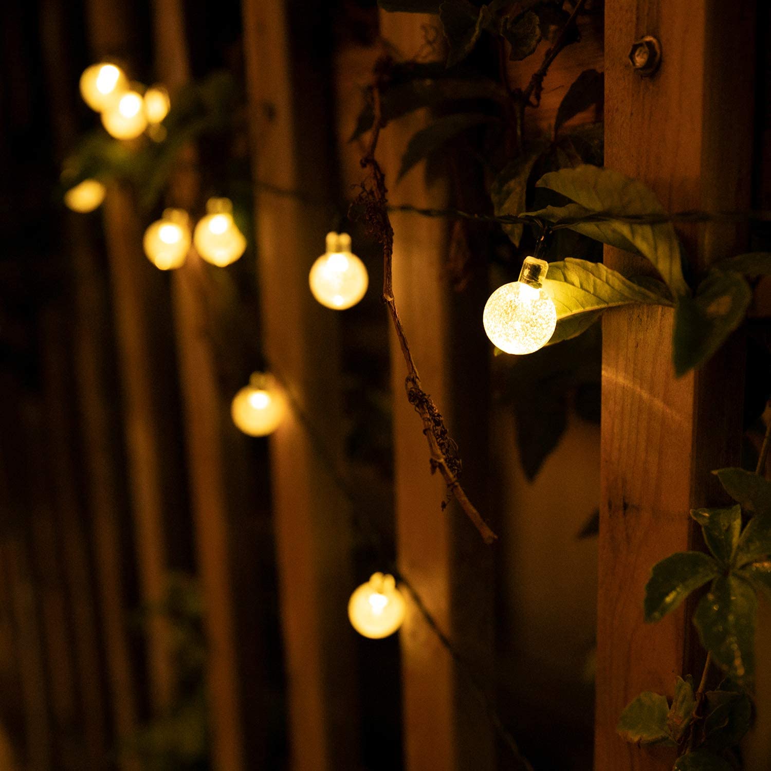 60 LED Solar-Powered Crystal Ball String Lights – 3.5m Waterproof Decorative Lighting 19